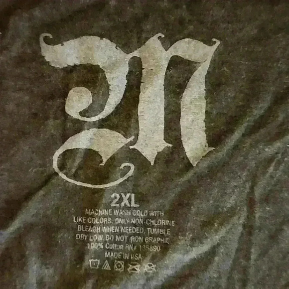 Misfit 2xl Black and Gray Marbled T with silver shimmer - Picture 3 of 7